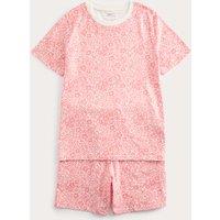 M&S Pure Cotton Floral Short Pyjamas (1-16 Yrs) Pink Mix