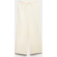 M&S Wide Leg Trousers with Linen (6-16 Yrs) Ivory
