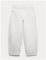 Striped Denim Barrel Jeans (6-16 Yrs)