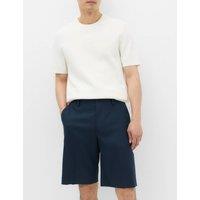 M&S Regular Fit Smart Twill Shorts Navy