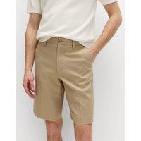 M&S Regular Fit Smart Twill Shorts Sand
