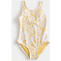 M&S Floral Sun Safe Swimsuit (2-8 Yrs) Yellow