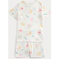 M&S Pure Cotton Brunch Graphic Pyjamas (1-16 Yrs) Neutral