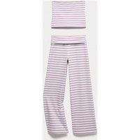 M&S Striped Top & Bottom Outfit (6-16 Yrs) Pink Mix