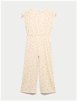 Floral Crinkle Wide Leg Jumpsuit (6-16 Yrs)