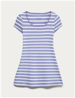 Cotton Rich Lace Trim Dress (6-16 Yrs)