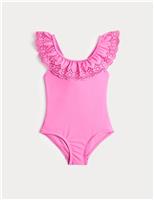 Broderie Frill Swimsuit (2-8 Yrs)