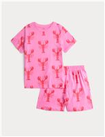 Kids Pure Cotton Lobster Short Pyjamas (1-16 Yrs)