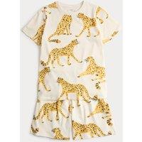 M&S Pure Cotton Leopard Pyjamas (1-16 Yrs) Neutral