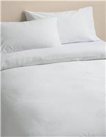 M&S Pure Cotton Coastal Broderie Bedding Set White