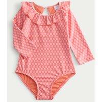 M&S Floral Print Swimsuit (2-8 Yrs) Pink