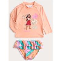 M&S 2 Piece Disney Moana Swim Set (2-8 Yrs) Pink