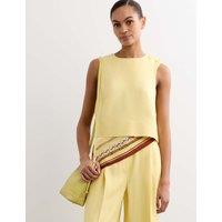 JAEGER Woven Shell Top Yellow