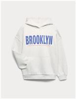 Cotton Rich Brooklyn Print Hoodie (6-16 Yrs)