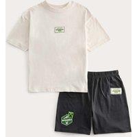 M&S Pure Cotton Minecraft Pyjamas (6-16 Yrs) Charcoal