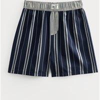 M&S Kids' Pure Cotton Striped Pyjama Shorts (6-16 Yrs) Navy