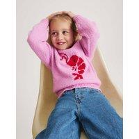 M&S Shrimp Knitted Jumper (2-10 Yrs) Magenta