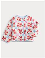 Pure Cotton Printed Quilted Jacket (2-10 Yrs)
