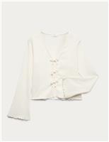 Jersey Tie Up Cardigan (6-16 Yrs)