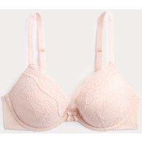 M&S Jasmine Lace Wired Plunge Bra A-E Soft Coral