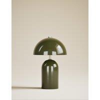 M&S Colby Rechargeable Metal Table Lamp Dark Green
