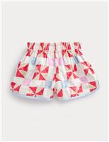 Pure Cotton Printed Quilted Shorts (2-8 Yrs)