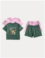 Kids 2 Pack Surf Graphic Pyjama Sets (1-8 Yrs)