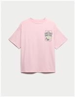 Cotton Rich Sweet Pea Graphic T-Shirt (6-16 Yrs)