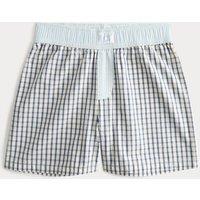 M&S Woven Gingham Pyjama Shorts (6-16 Yrs) Navy Mix
