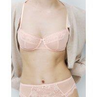 M&S Jasmine Lace Wired Balcony Bra A-E Soft Coral