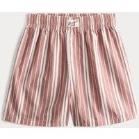 M&S Pure Cotton Striped Pyjama Shorts (6-16 Yrs) Brown Mix
