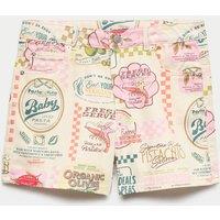 M&S Denim Printed Bermuda Shorts (6-16 Yrs) Cream