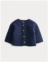 Pure Cotton Quilted Jacket (0-5 Yrs)