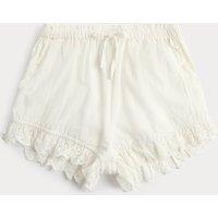 M&S Pure Cotton Broderie Trim Bloomer Shorts (6-16 Yrs) Ivory