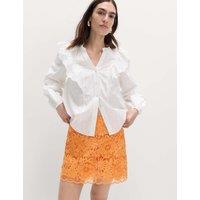 M&S Floral Applique Mini Bodycon Skirt Mango