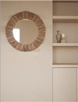 Jute String Round Mirror