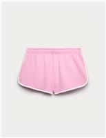 M&S Cotton Rich Runner Shorts (6-16 Yrs) Soft Magenta