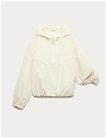 M&S Lace Trim Windbreaker Jacket (6-16 Yrs) Ecru