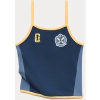 M&S FIFA World Cup Cotton Rich Cami Top (6-16 Yrs) Navy