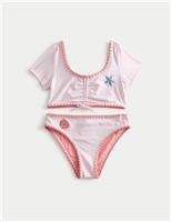 2 Piece Shell Patch Cap Sleeve Bikini (6-16 Yrs)