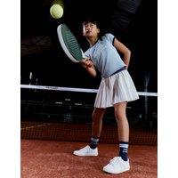 M&S x club de padel Pleated Skort (6-16 Yrs) White Mix