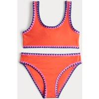 M&S 2 Piece Whipstitch Bikini (6-16 Yrs) Orange