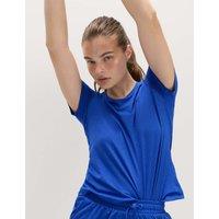 Goodmove Round Neck Supersoft Relaxed T-Shirt Royal Blue
