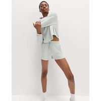 Goodmove Supersoft Brushed Rib Relaxed Shorts Soft Green