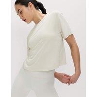 Goodmove Essential Round Neck Boxy T-Shirt Vanilla