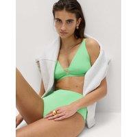 M&S Sculpt Plunge V-Neck Bikini Top Bright Mint