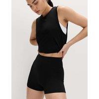Goodmove Essential High Waisted Fitted Shortie Black