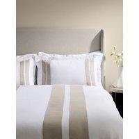 M&S X Kelly Hoppen Pure Linen Panel Bedding Set Taupe Mix