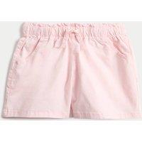 M&S Denim Elasticated Waist Shorts (2-10 Yrs) Pale Pink