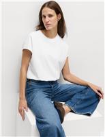 Cotton Rich Bubble Hem T-Shirt